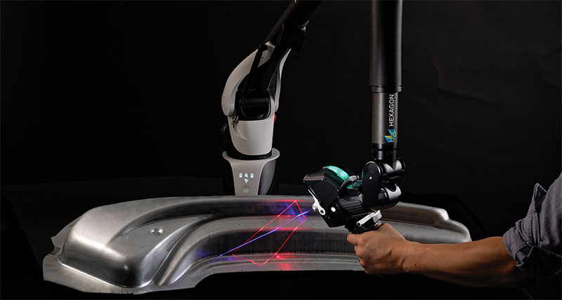 Innovativer 3D-Laserscanner ergänzt Absolute-Arm-Sortiment von Hexagon